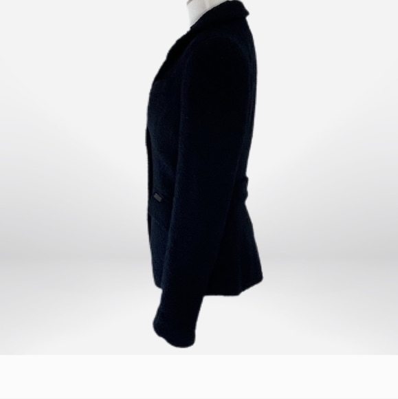 Pink Tartan Wool Blazer Jacket - Picture 3 of 9